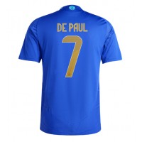 Argentina Rodrigo De Paul #7 Replica Away Shirt Copa America 2024 Short Sleeve